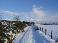  blue skies, white lanes